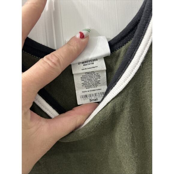 Vintage Y2K Women's Jalate USA S Olive Green Dress Sleeveless Scoop Neck 90s - Picture 6 of 9